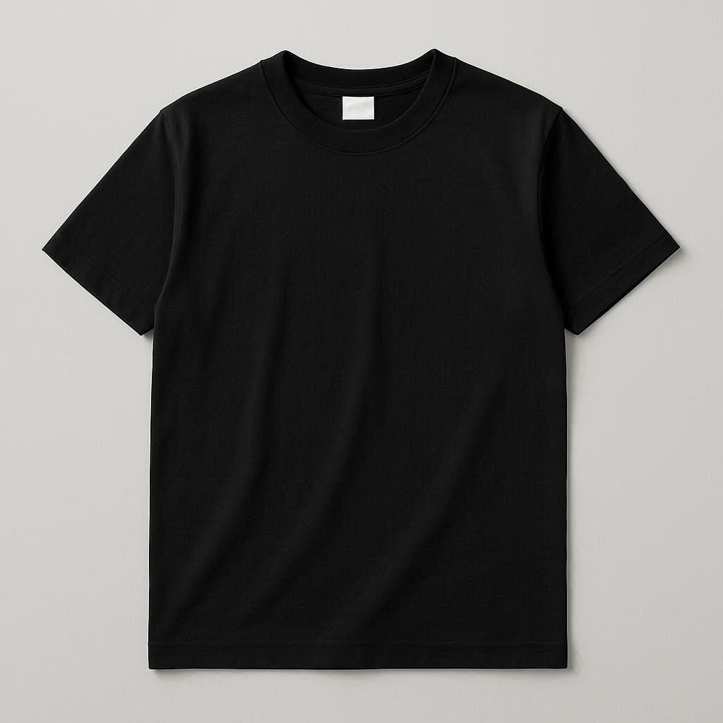 Camiseta negra de manga corta