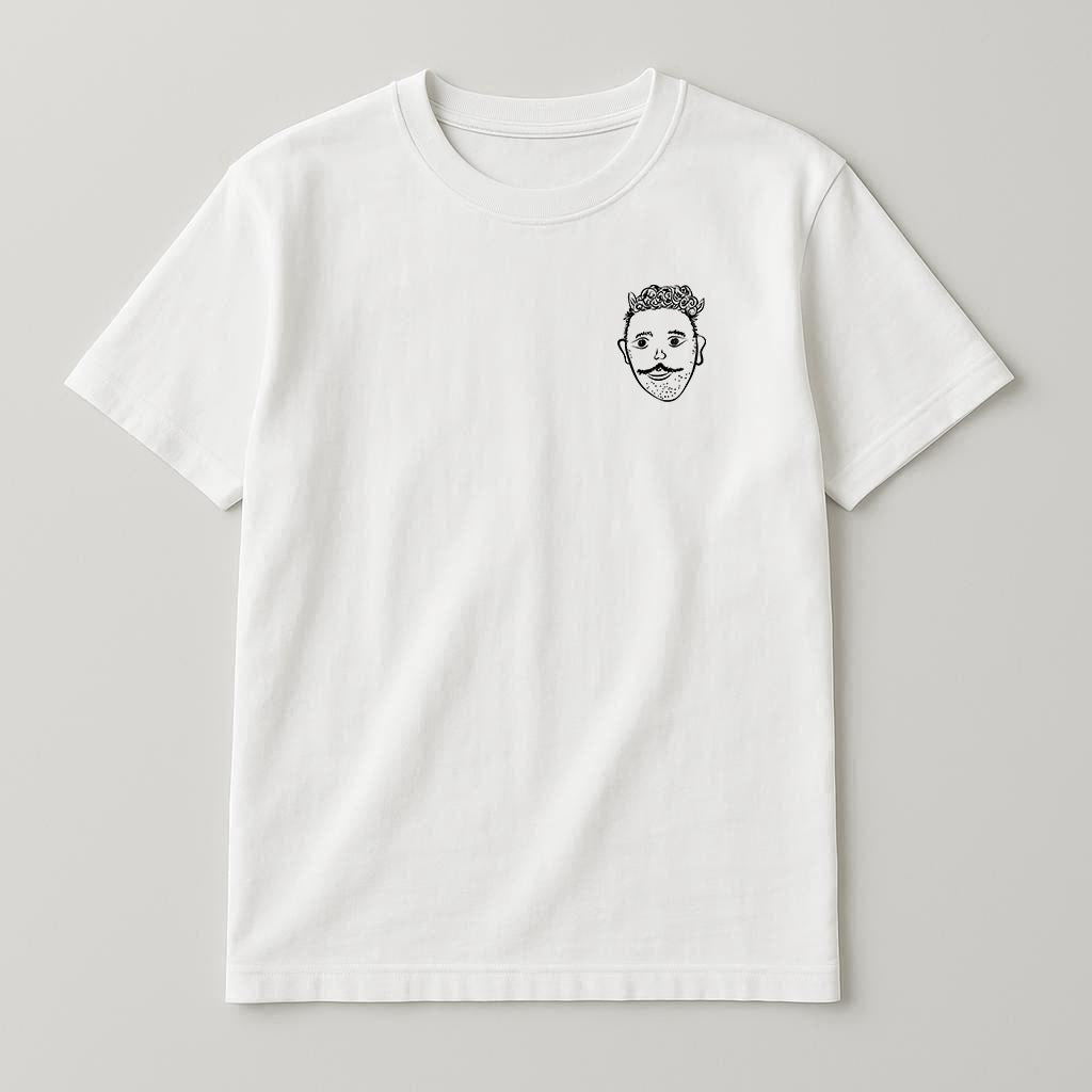Camiseta blanca de manga corta